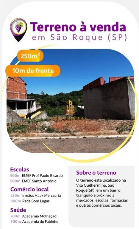 Terreno para Venda em São Roque, Vila Guilhermina